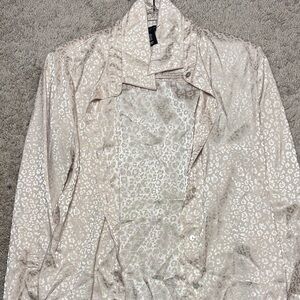 Sincerely Jules Cream Leopard Blouse